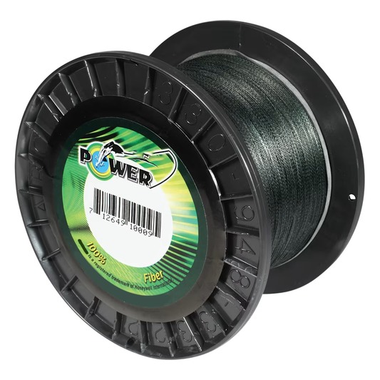 1500 Yard Braided Spectra Fiber Micro Filament Line - Moss Green - 40 lb.